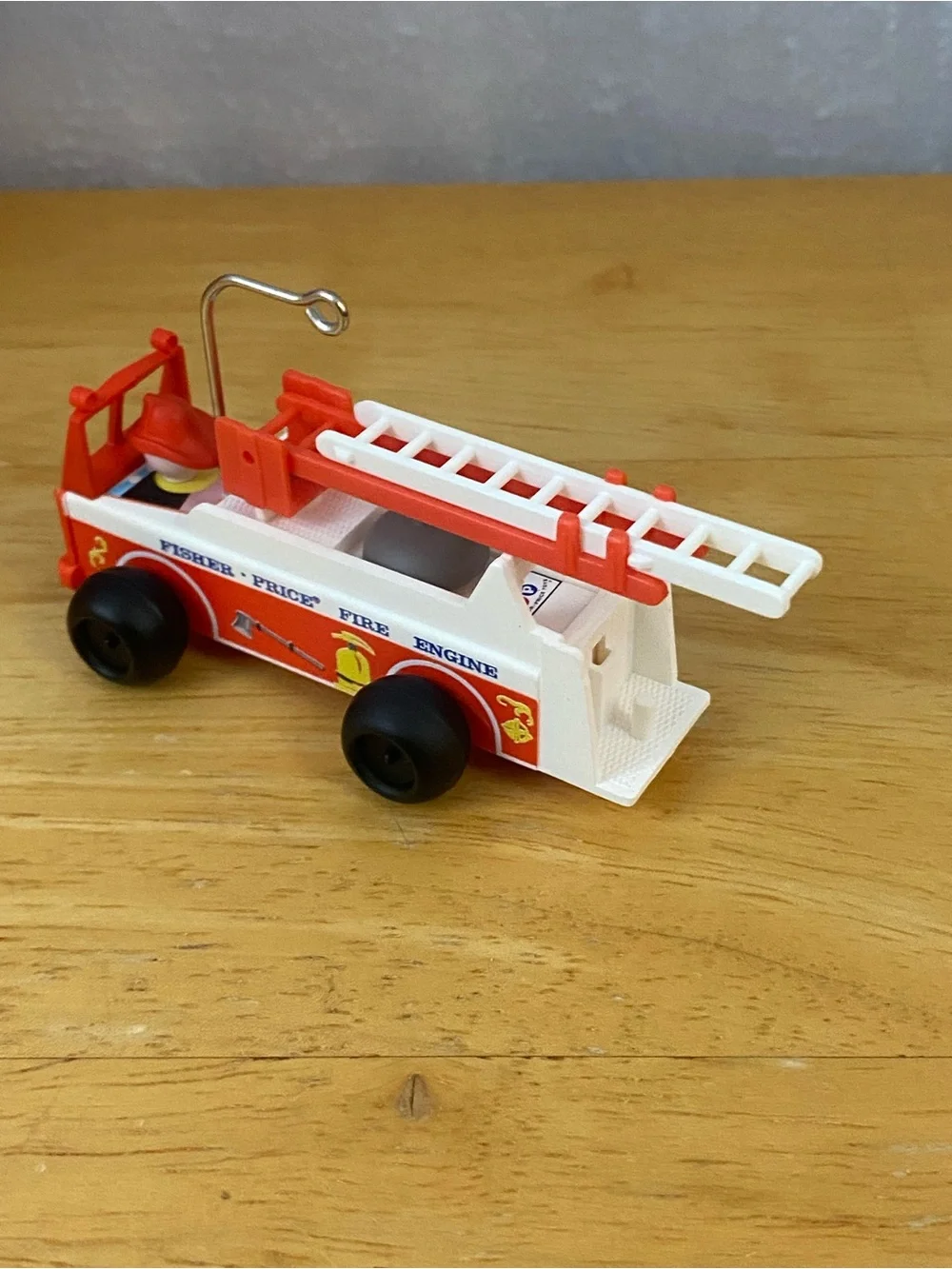 2021 Hallmark Fisher-Price Little People Vintage Fire Engine Ornament